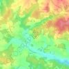 Mapa topográfico Le Claud, altitud, relieve