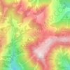 Mapa topográfico Frommeralm, altitud, relieve