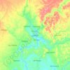 Mapa topográfico Jovellar, altitud, relieve