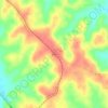Mapa topográfico Ewell, altitud, relieve