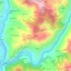 Mapa topográfico pakhri, altitud, relieve