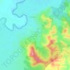 Mapa topográfico Las Piedras (Micropolis Ecológica las Piedras), altitud, relieve