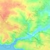 Mapa topográfico Les Trois Croix, altitud, relieve