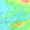 Mapa topográfico Les Granxes, altitud, relieve