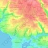 Mapa topográfico Kerampéru, altitud, relieve