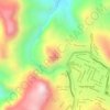 Mapa topográfico Cerro Miraflores, altitud, relieve