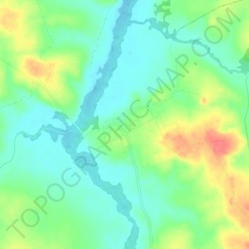 Mapa topográfico Passo Novo, altitud, relieve