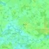 Mapa topográfico Bevel, altitud, relieve