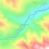 Mapa topográfico Pampa de Sucse, altitud, relieve