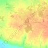 Mapa topográfico Les Lilas, altitud, relieve