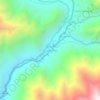 Mapa topográfico Huayllampi, altitud, relieve