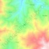 Mapa topográfico Jilili, altitud, relieve