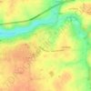 Mapa topográfico La Plaine du Luteau, altitud, relieve