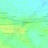 Mapa topográfico Poondi, altitud, relieve