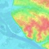 Mapa topográfico La Croix, altitud, relieve