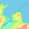 Mapa topográfico Kerdrehoret, altitud, relieve