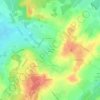Mapa topográfico Les Grandes Plantes, altitud, relieve