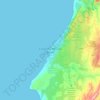 Mapa topográfico Essaouira, altitud, relieve