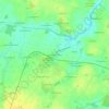 Mapa topográfico La Métairie Neuve, altitud, relieve