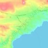 Mapa topográfico Pesada, altitud, relieve