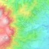 Mapa topográfico Le Glas, altitud, relieve