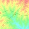 Mapa topográfico Danwar, altitud, relieve