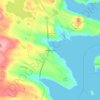 Mapa topográfico Witless Bay, altitud, relieve