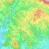 Mapa topográfico Mötlas, altitud, relieve