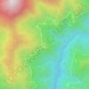 Mapa topográfico Tabri, altitud, relieve