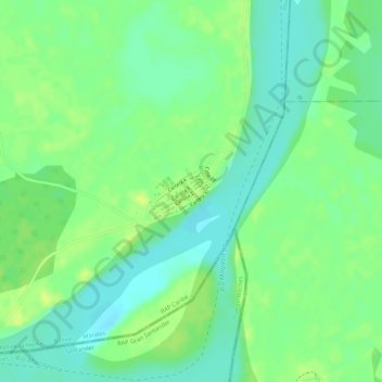 Mapa topográfico BODEGA CENTRAL, altitud, relieve