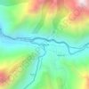 Mapa topográfico Patallacta, altitud, relieve