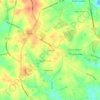 Mapa topográfico Pineview, altitud, relieve