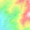 Mapa topográfico Bolivar, altitud, relieve