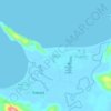 Mapa topográfico Andey, altitud, relieve
