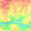 Mapa topográfico La Poissonnière, altitud, relieve
