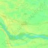 Mapa topográfico Begusarai, altitud, relieve