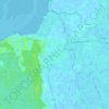 Mapa topográfico La Barre-de-Monts, altitud, relieve