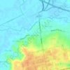 Mapa topográfico Bến Cam, altitud, relieve