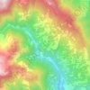 Mapa topográfico Serre, altitud, relieve