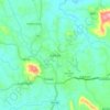 Mapa topográfico Karkala, altitud, relieve