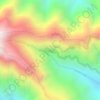 Mapa topográfico La Regresiva del Diablo, altitud, relieve