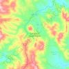 Mapa topográfico San Martín Huamelúlpam, altitud, relieve
