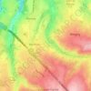Mapa topográfico Aux Communes, altitud, relieve