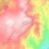 Mapa topográfico Su Pradu, altitud, relieve