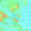 Mapa topográfico Pak Phraek, altitud, relieve