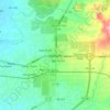Mapa topográfico Dầu Giây, altitud, relieve