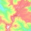 Mapa topográfico Tlanchinol, altitud, relieve