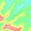 Mapa topográfico Colônia Nova, altitud, relieve