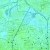 Mapa topográfico Chinmaya Nagar, altitud, relieve