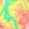 Mapa topográfico Les Chérons, altitud, relieve